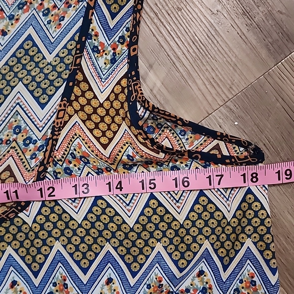 Davi & Dani Boho High Low Ruffle Sundress Asymmetrical Coastal Chic - Picture 7 of 9